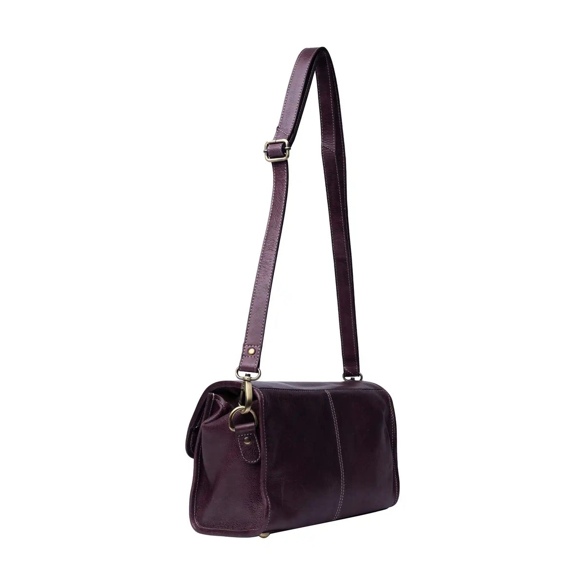 RE:DESIGNED Project 74 Project Bag in Dark Cherry leather
