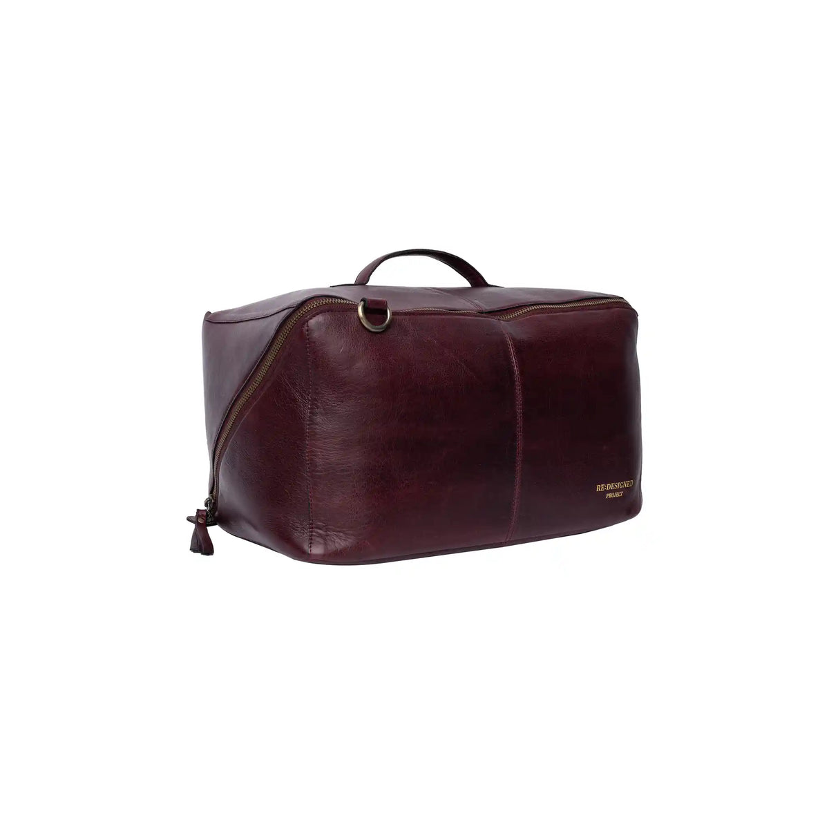 RE:DESIGNED Project 90 large leather project bag in Dark Cherry