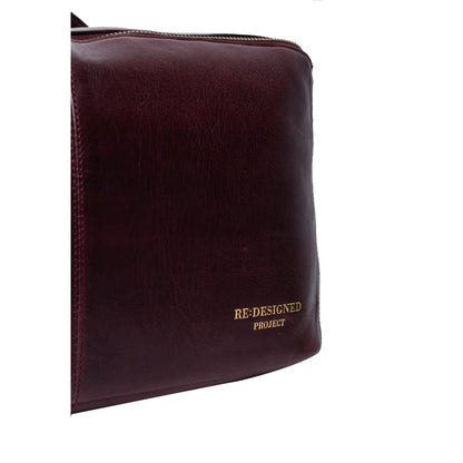 RE:DESIGNED Project 90 large leather project bag in Dark Cherry