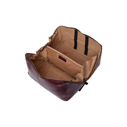 RE:DESIGNED Project 90 large leather project bag in Dark Cherry