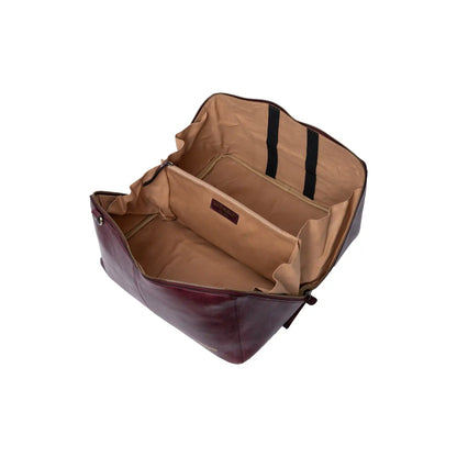 RE:DESIGNED Project 90 large leather project bag in Dark Cherry