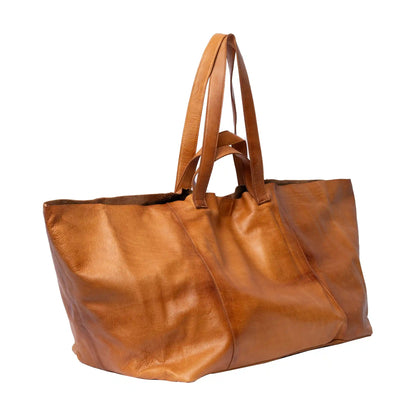 RE:DESIGNED Project Fie leather tote in Burned Tan