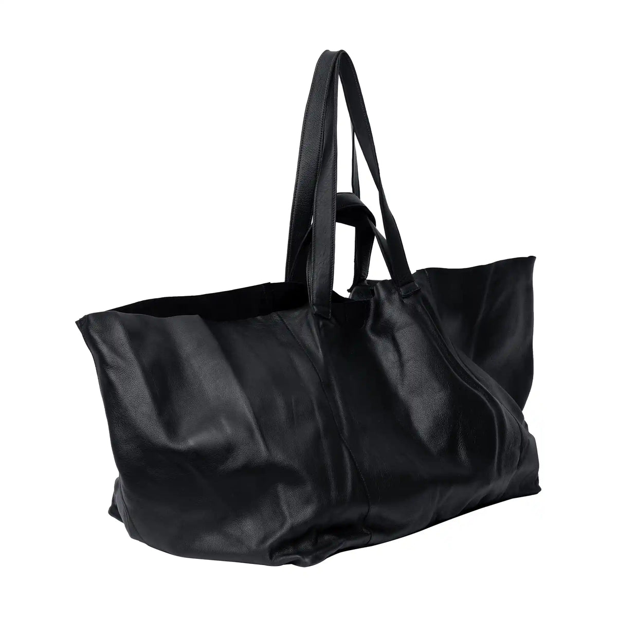 RE:DESIGNED Project Fie leather tote in Black
