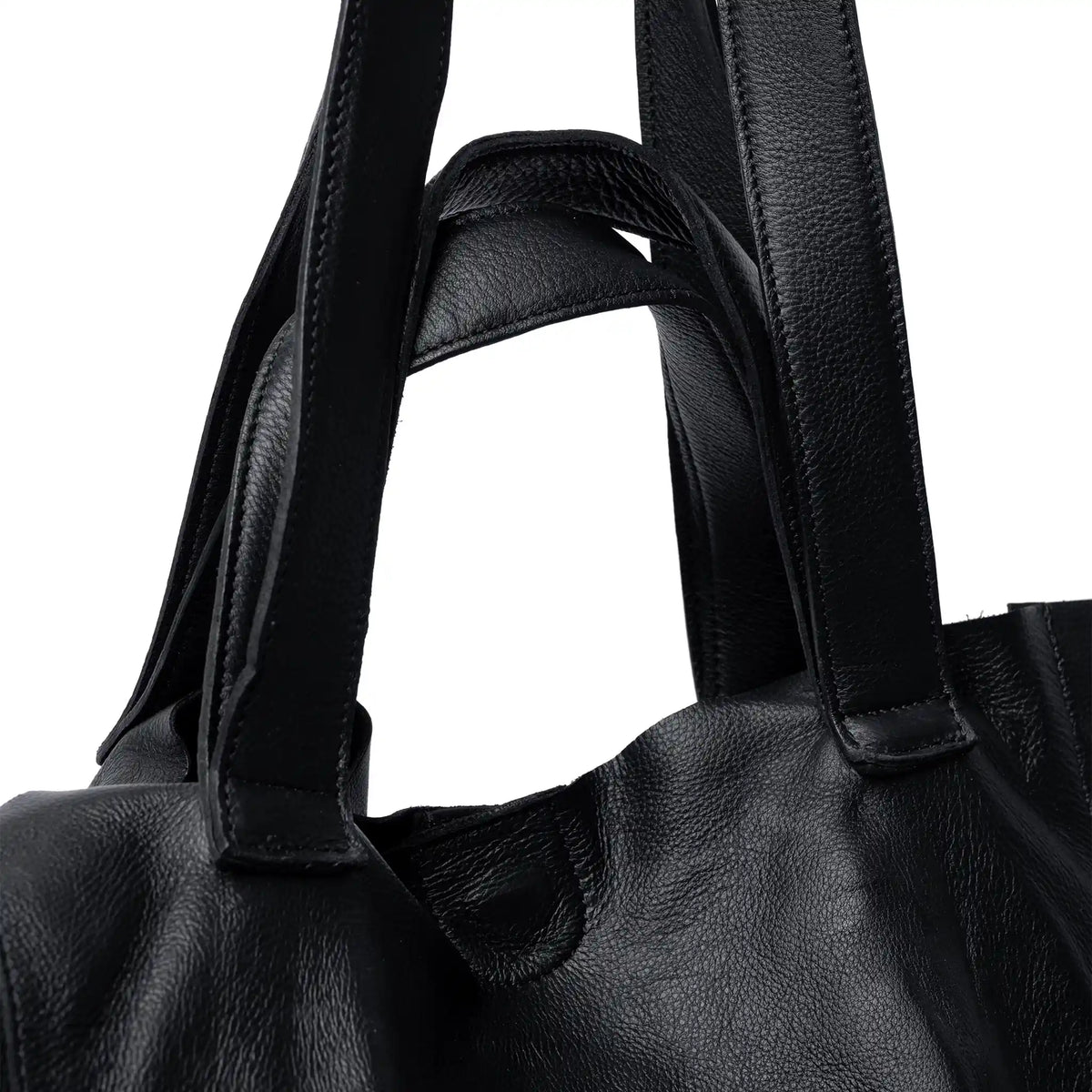 RE:DESIGNED Project Fie leather tote in Black
