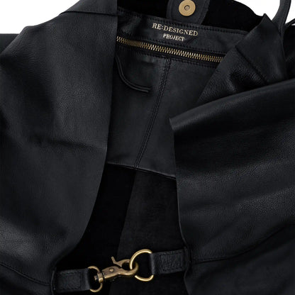 RE:DESIGNED Project Fie leather tote in Black