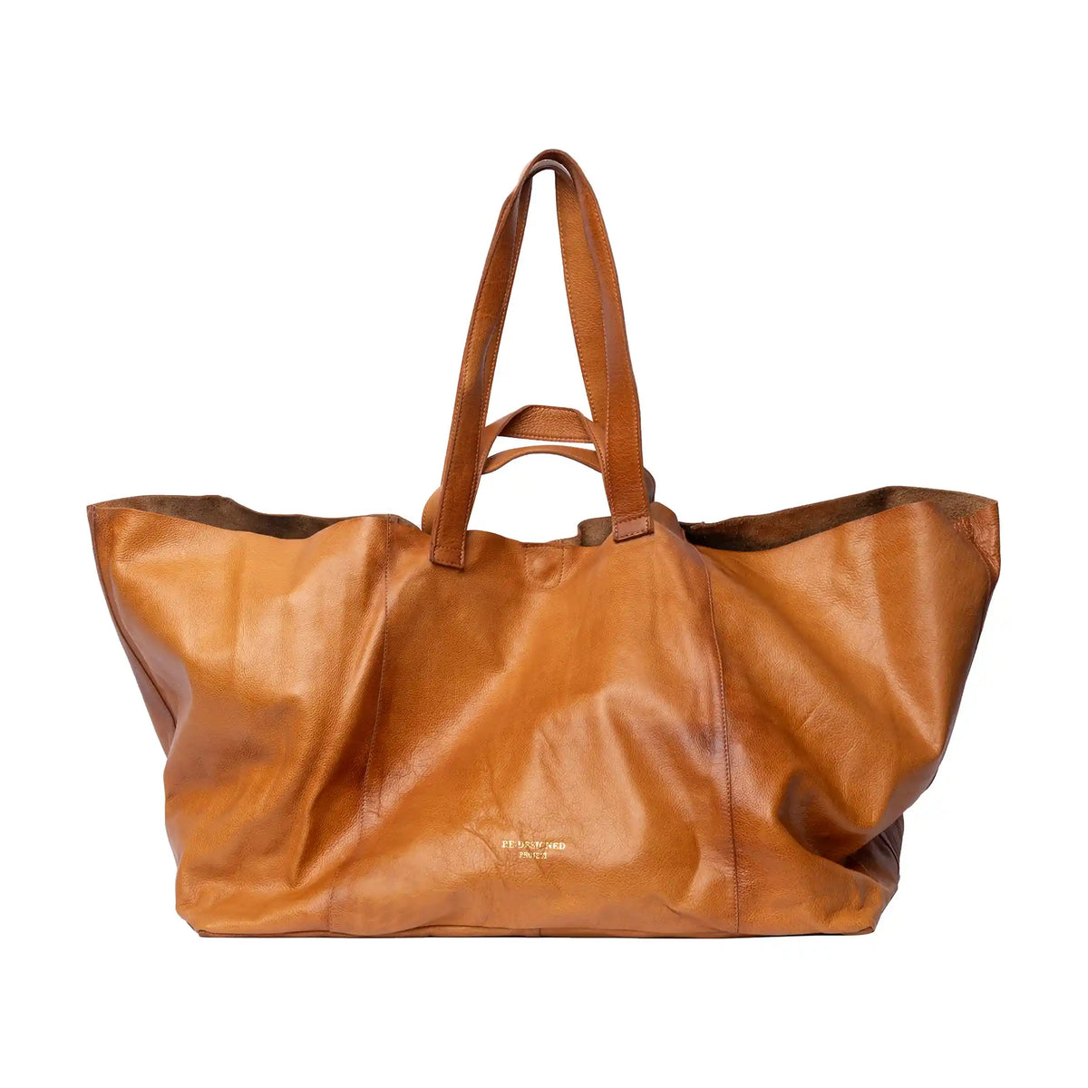 RE:DESIGNED Project Fie leather tote in Burned Tan