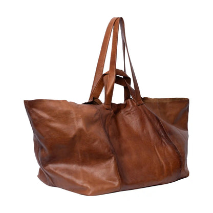 RE:DESIGNED Project Fie leather tote in Walnut