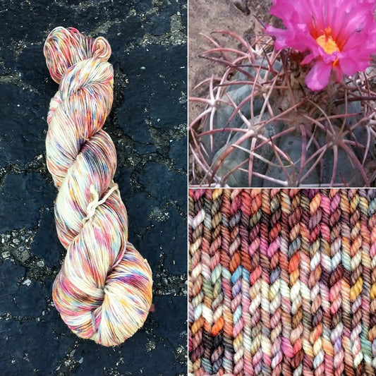 Nichol's Turkshead Cactus - Merino/Nylon Alder Fingering Yarn - Round Mountain Fibers