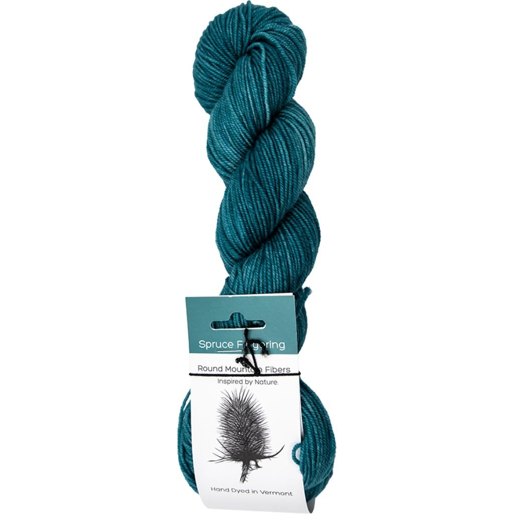 Round Mountain Fibers | Spruce Fingering Semisolids - Paradise Fibers