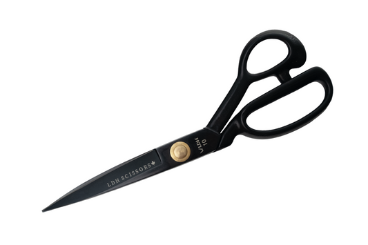 LDH Midnight Edition Fabric Shears rubber handle 10 inch