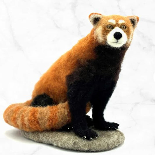 Rudy the Red Panda Needle Felting Kit - Paradise Fibers