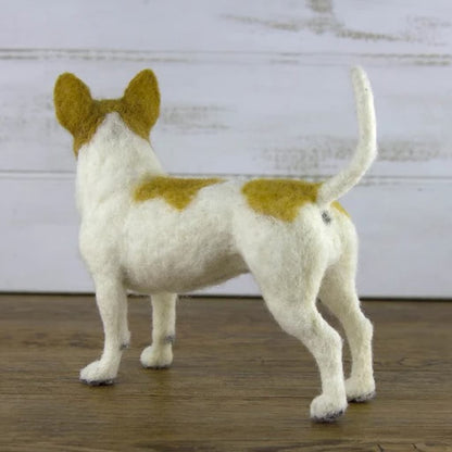 Russell the Jack Russell Needle Felting Kit - Paradise Fibers