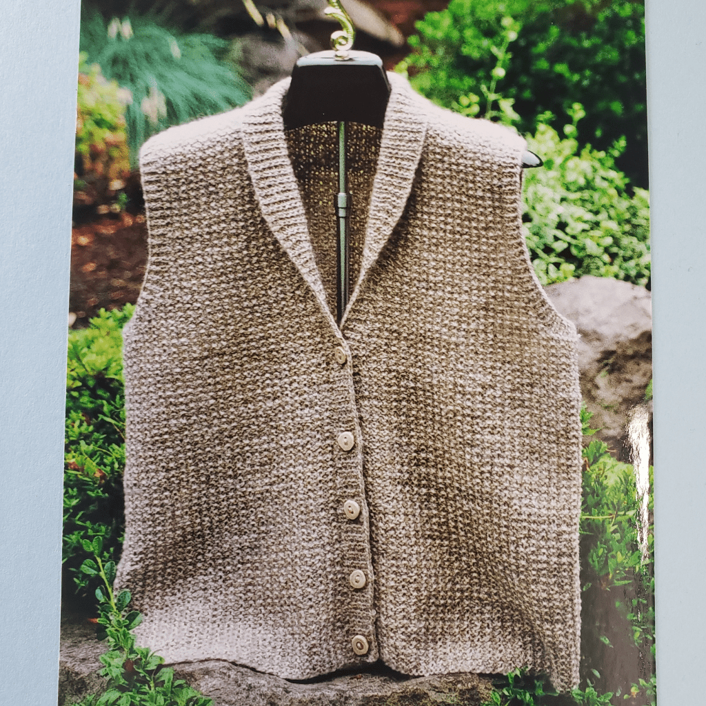 Sarah James | Broken Rib Vest Pattern - Paradise Fibers