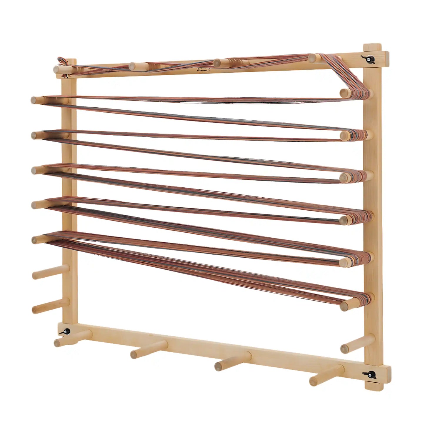 Schacht 14 Yard Warping Board Shown with warp setup against a white background
