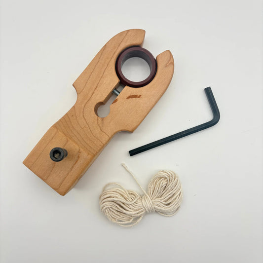 Schacht bulky front maiden showing the 7/8 inch orifice and sliding flyer hooks