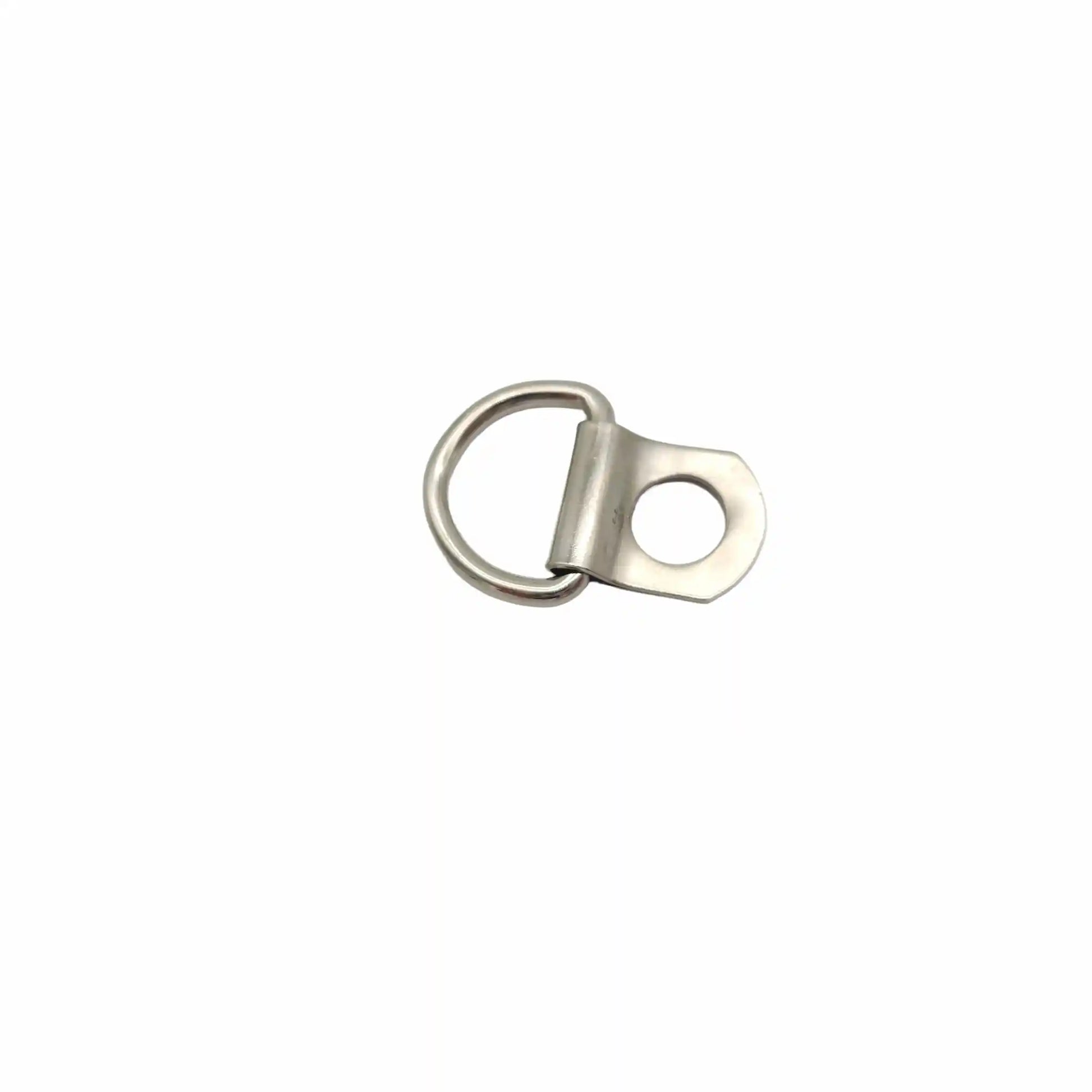  Looped metal ring and baseplate against a white background