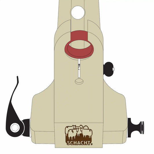Schacht Matchless Quick Release Maiden showing a left side with a release clamp and right side turning knob