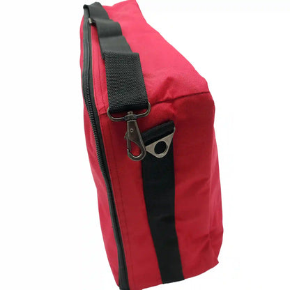 Schacht Sidekick bag closeup of right side clasp for carrying strap