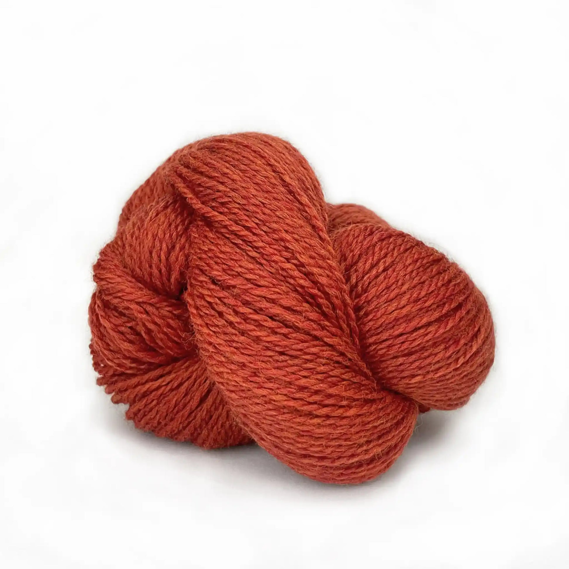 Kelbourne Woolens Scout Yarn color 805 Burnt Orange Heather
