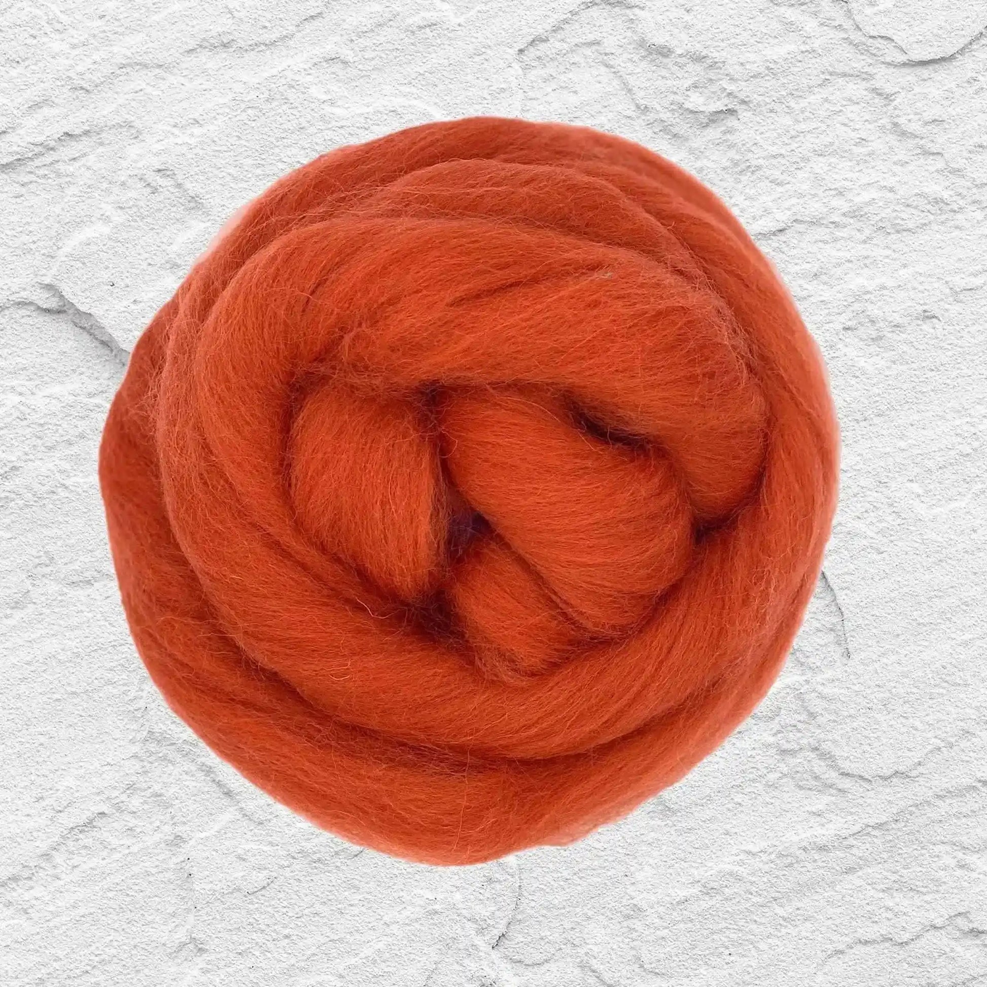 Paradise Fibers Shetland Wool Top - Cinnamon