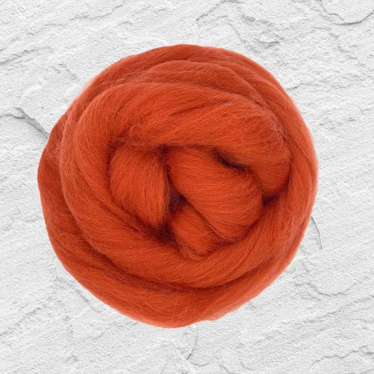 Paradise Fibers Shetland Wool Top - Cinnamon