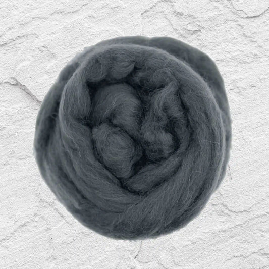 Paradise Fibers Shetland Wool Top - Slate