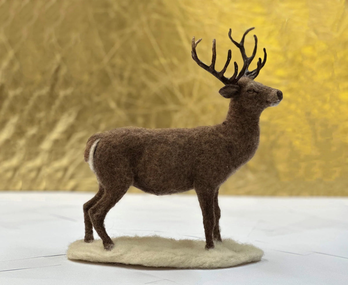 Skylar the Stag Needle Felting Kit - Paradise Fibers
