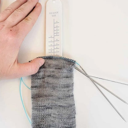 Sock Ruler - Sock Sizing Snap Bracelet - Paradise Fibers