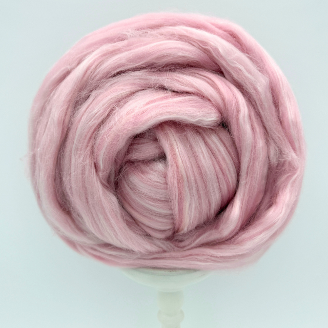 Strawberry Malt - Merino, BFL, Rose Fiber & Silk Blend Top