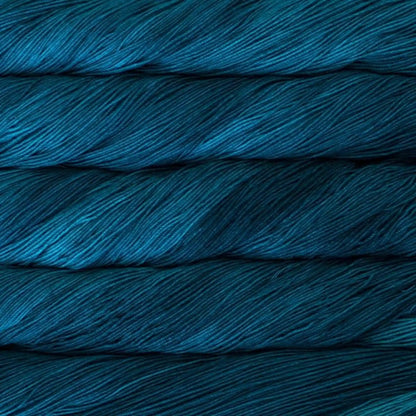 Malabrigo Sock Light Fingering Yarn color Teal Feather 412