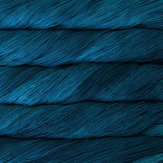 Malabrigo Sock Light Fingering Yarn color Teal Feather 412