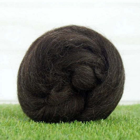 Paradise Fibers Black Shetland Wool Top