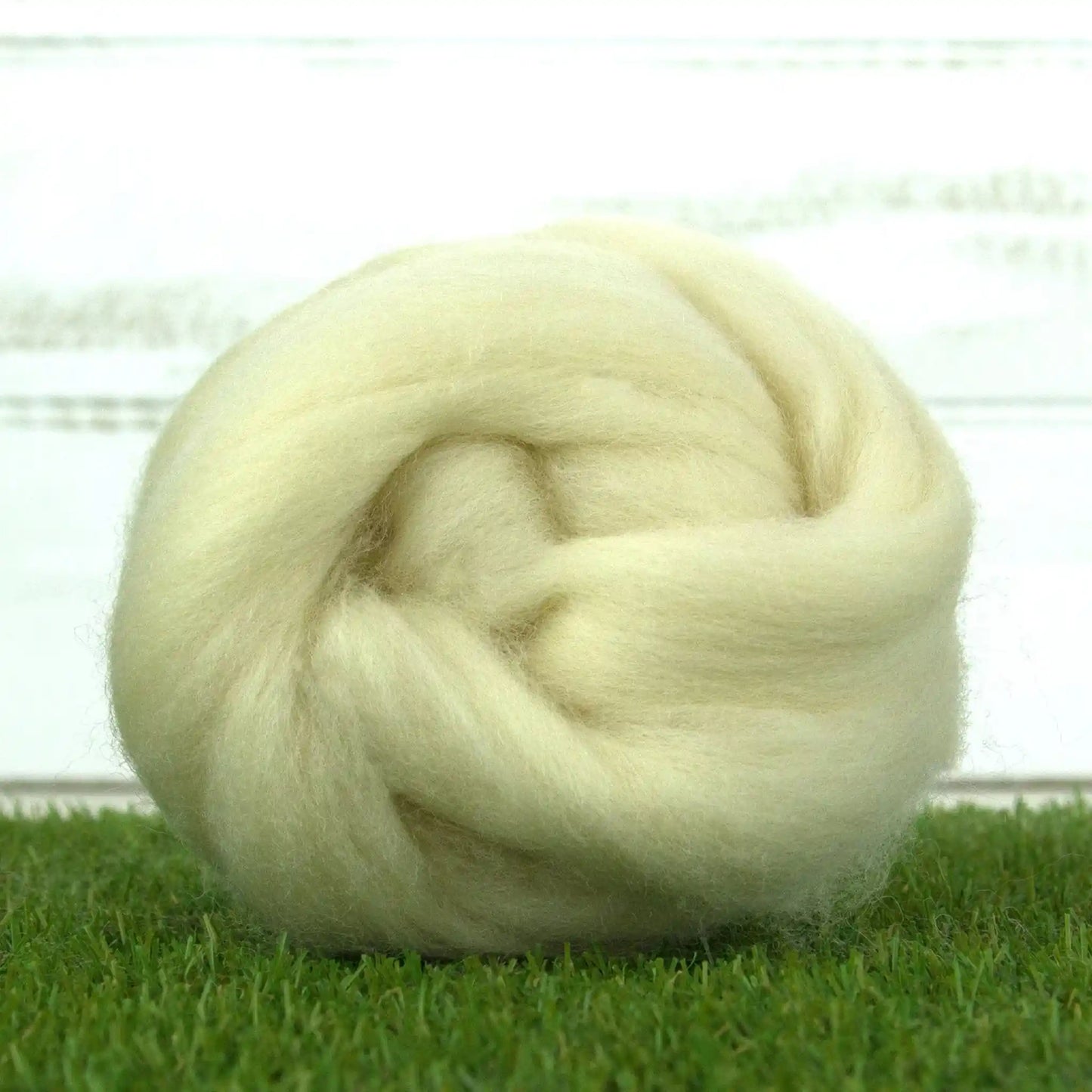 Paradise Fibers White Shropshire Wool Top