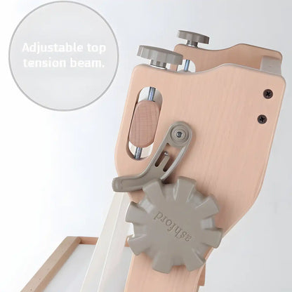 Tapestry Loom with adjustable top tension beam on a white background