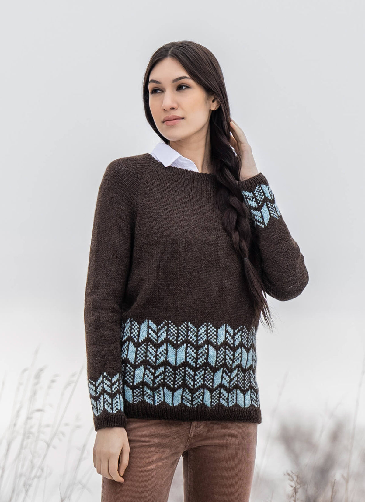 Browns Valley Pullover knit project