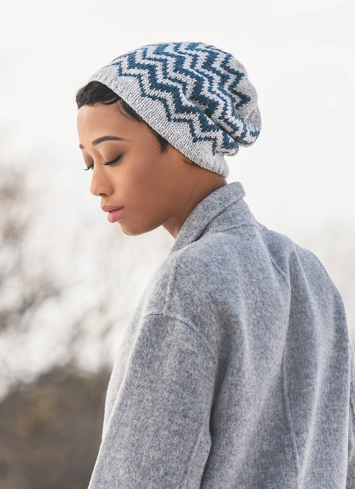 Springfield Chevron Hat knit project