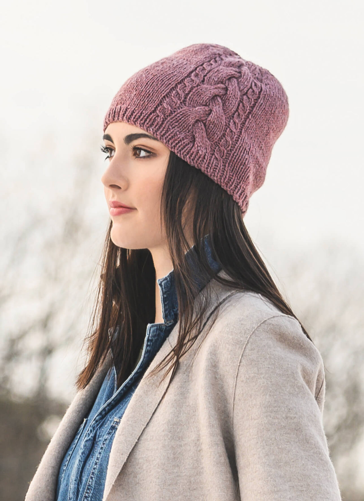 Claremont Cabled Hat knit project