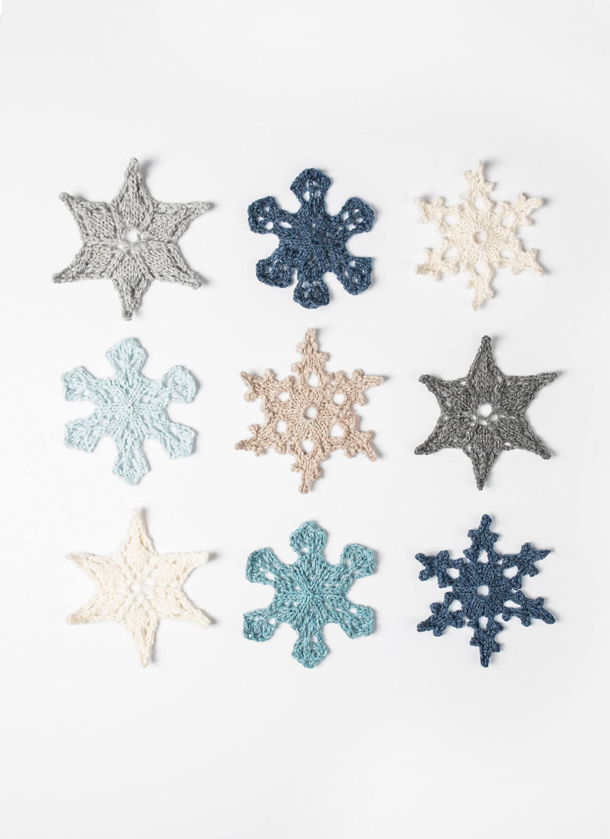 Holiday Frost Snowflakes knit project