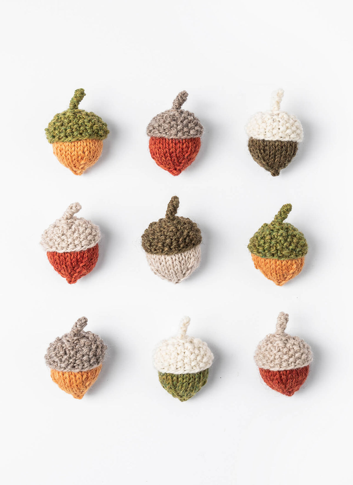 Fall Festival Acorns knit project