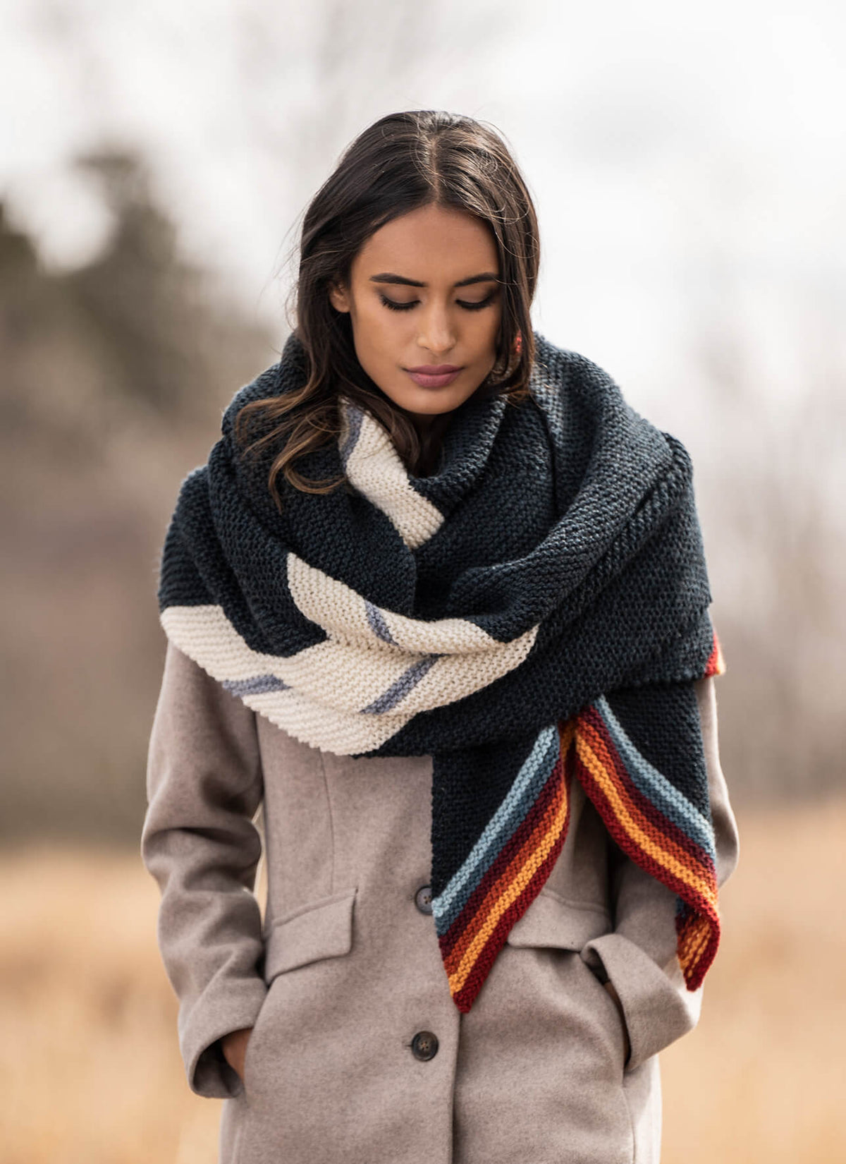 Marion Wrap knit project