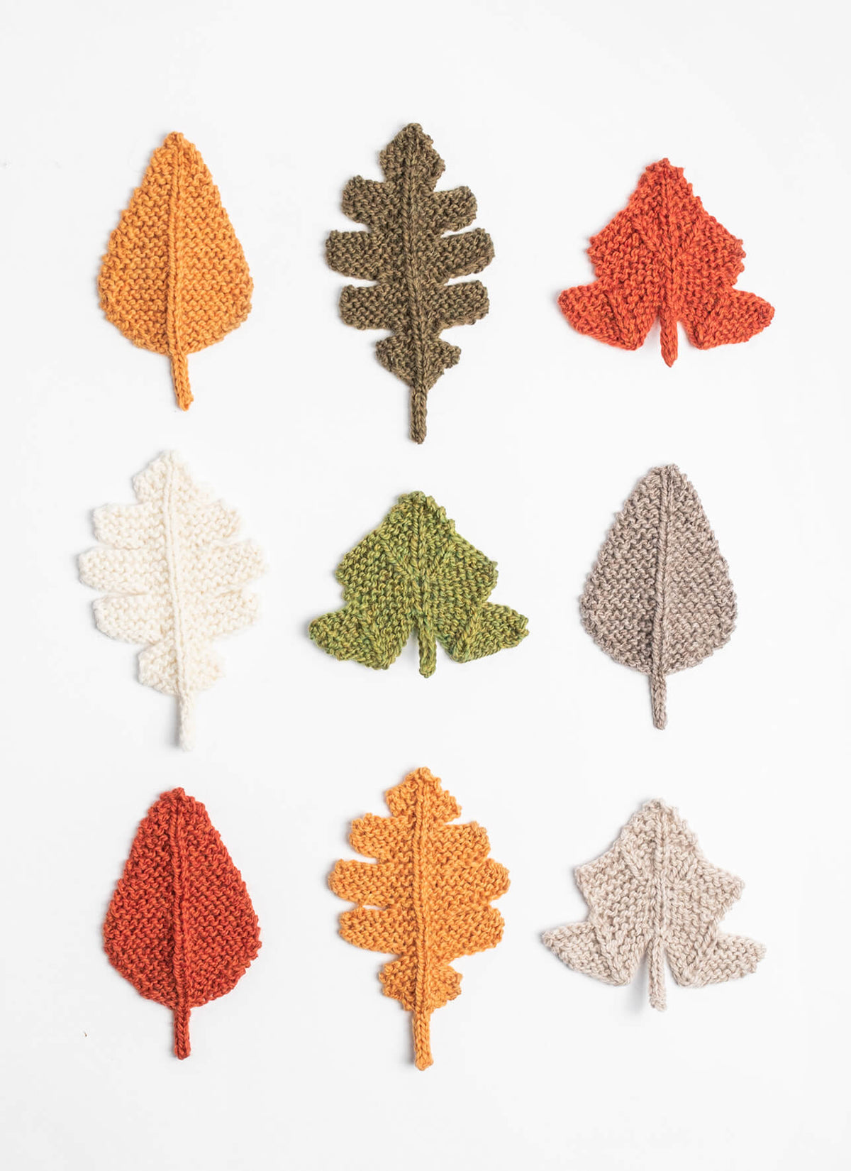 Fall Leaves knit project
