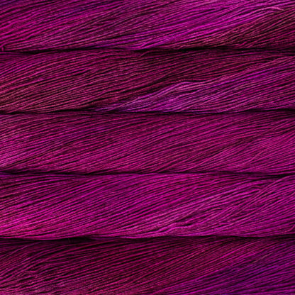 Malabrigo Ultimate Sock Fingering Yarn color Magenta 214