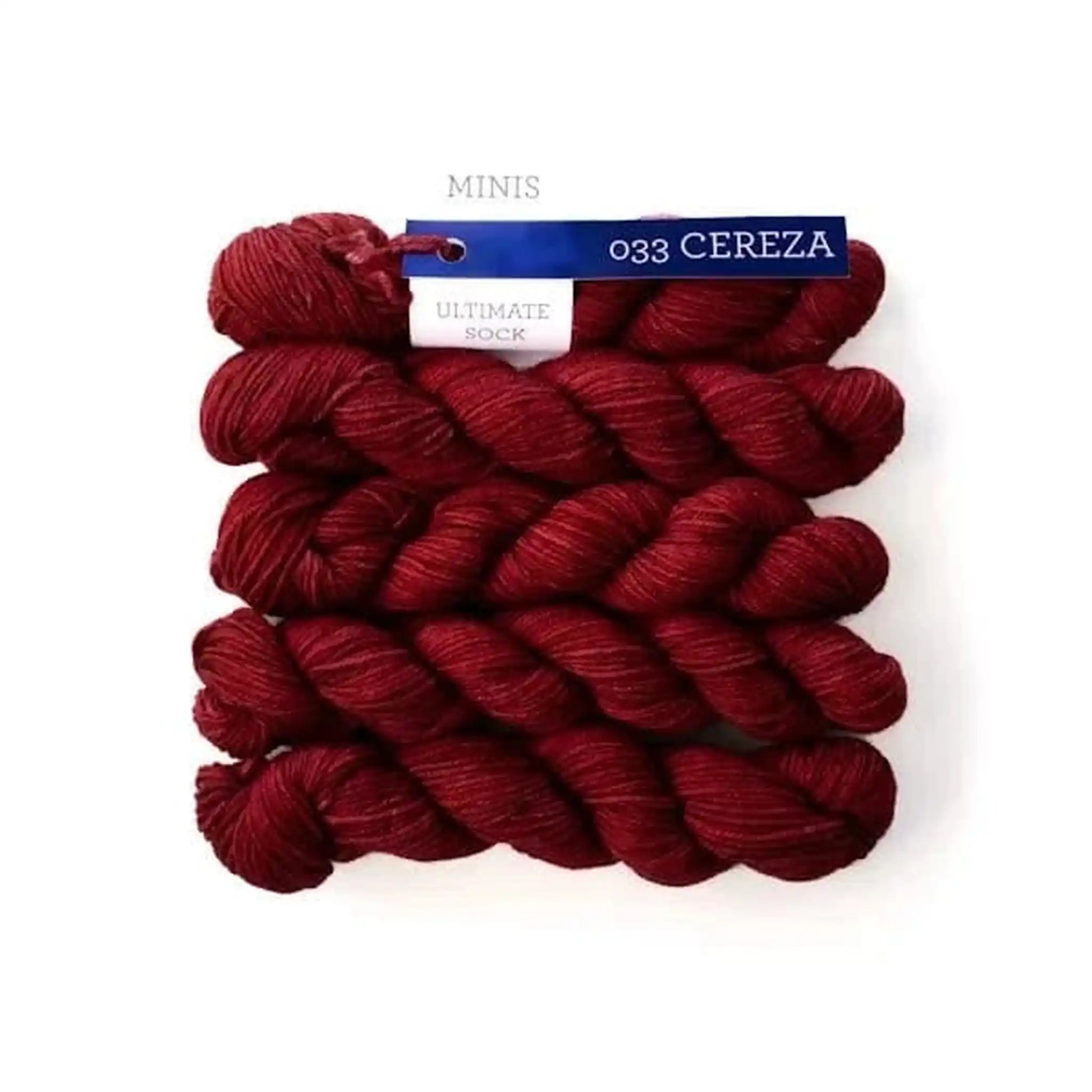 Malabrigo Ultimate Sock Minis Fingering Yarn color Cereza 033