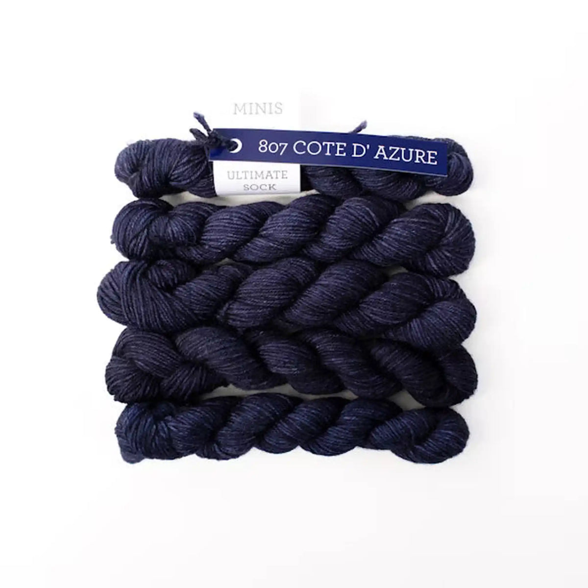 Malabrigo Ultimate Sock Minis Fingering Yarn color Cote D'Azure 807
