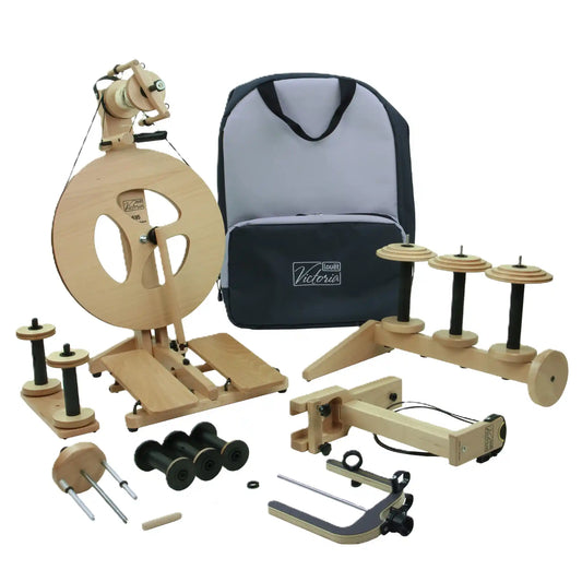 Louet Victoria S95 Beech Fully Loaded Spinning Wheel Package