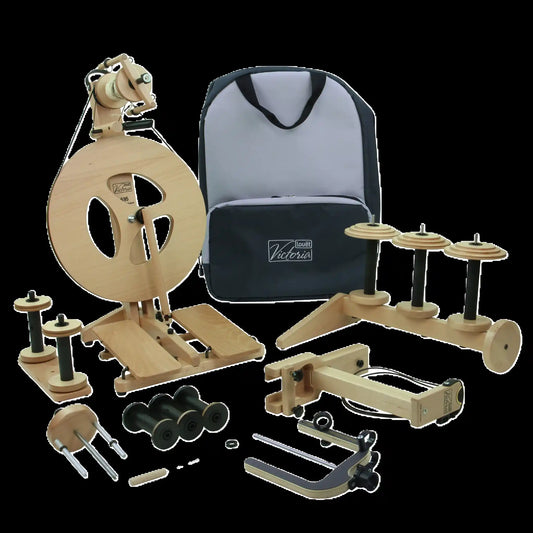 Louet Victoria S95 Beech Fully Loaded Spinning Wheel Package