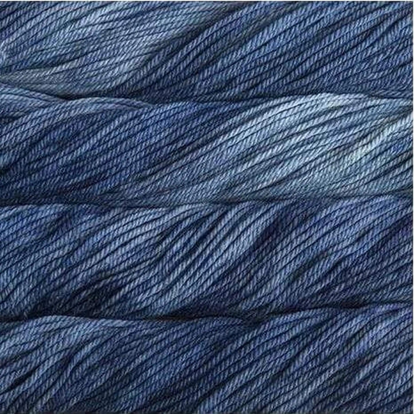 Wee Speedy 2 Baby Sweater Kit featuring Malabrigo Chunky color Stone Blue