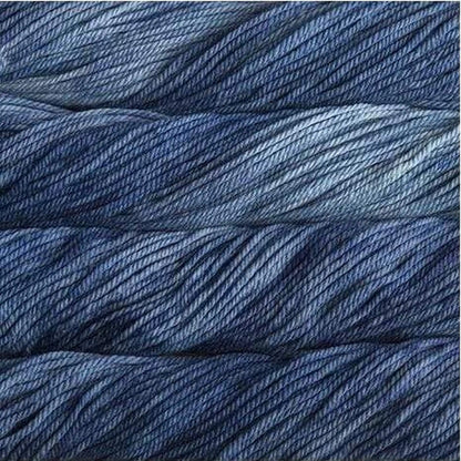 Wee Speedy 2 Baby Sweater Kit featuring Malabrigo Chunky color Stone Blue