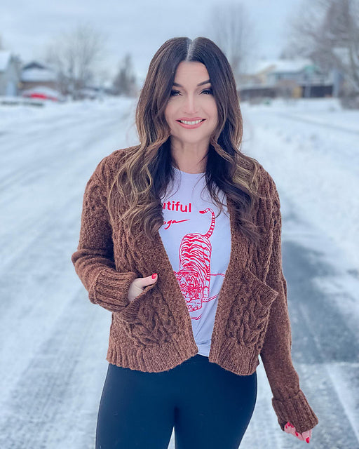 Winter's Beach Cardi by Drea Renee Knits Kit