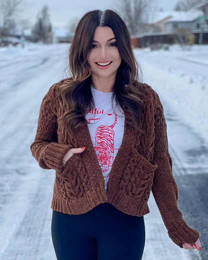 Winter's Beach Cardi by Drea Renee Knits Kit